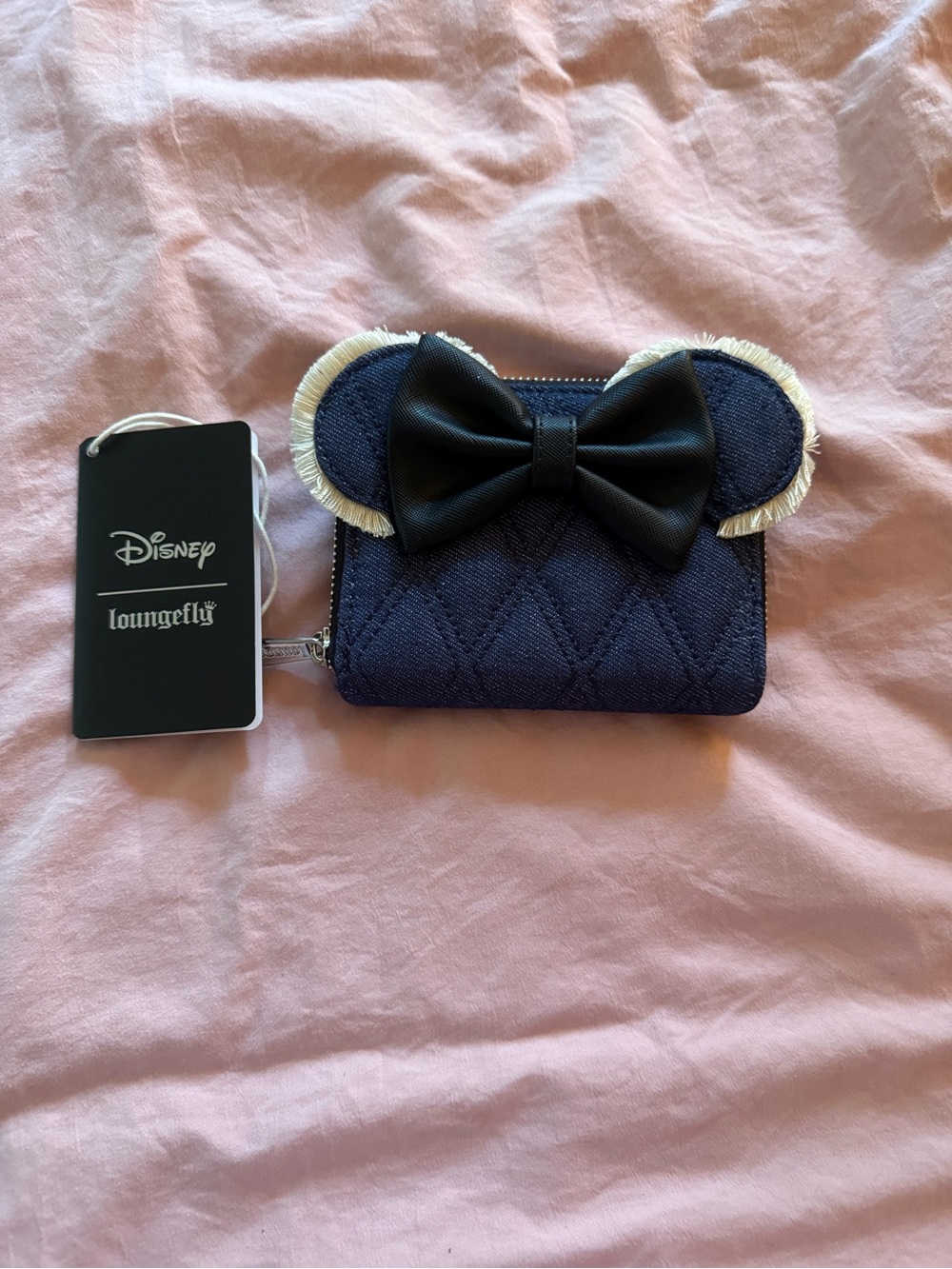 Loungefly Disney Denim Quilted Minnie Cosplay Wallet